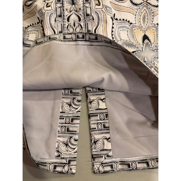 White House Black Market Multicolor 6 Baroque Floral Pencil Office Elegant Chic - Picture 5 of 6